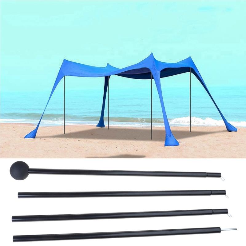 2Pcs Adjustable Length Outdoor Awning Support Poles Beach Tents Replacement Poles Shelter Canopy Rod Easy To Use