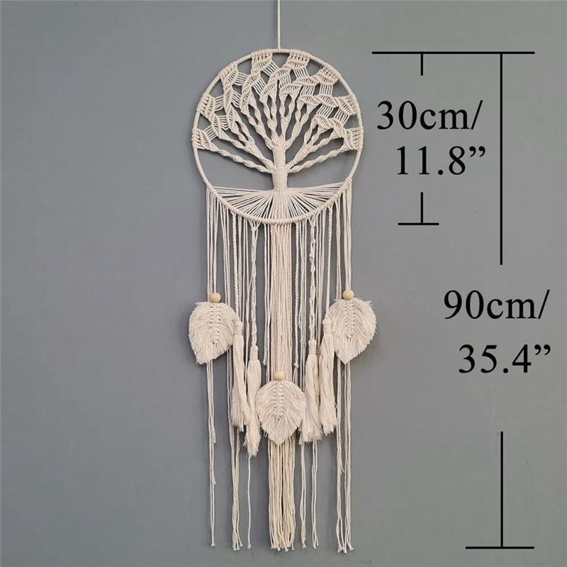 AEE4-Tree Dream Catcher Wall Hanging Boho Dream Catchers For Vintage Wedding Home Decorations