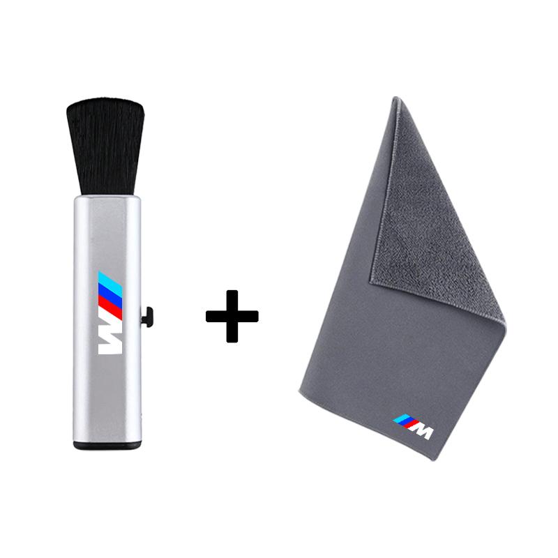 BBJS7 Car Cleaning Soft Brush Tool Dust Remover Suede Fleece Microfiber Wash Towel Rag For BMW M 1 2 3 4 5 7 Series X1 X3 X4 E46 E60