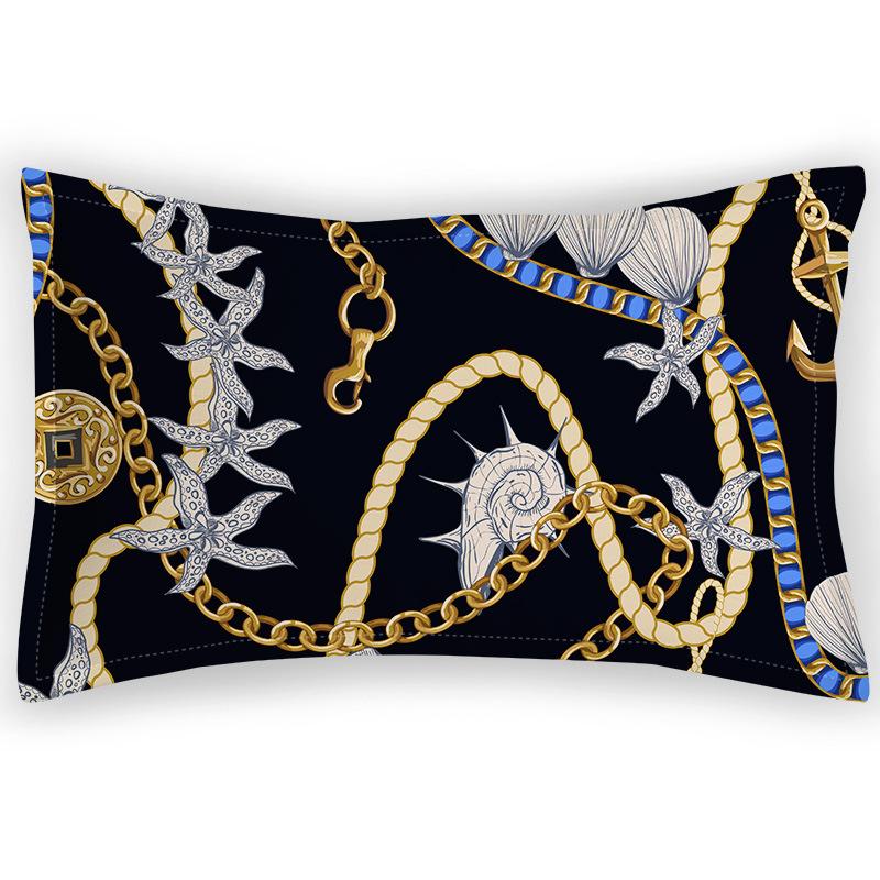 

Style Pillowcase Home Bedding Fabric Velvet Pillowcase Digital Printing Satin Polyester Single Pillowcase 30 * 50/115g satin