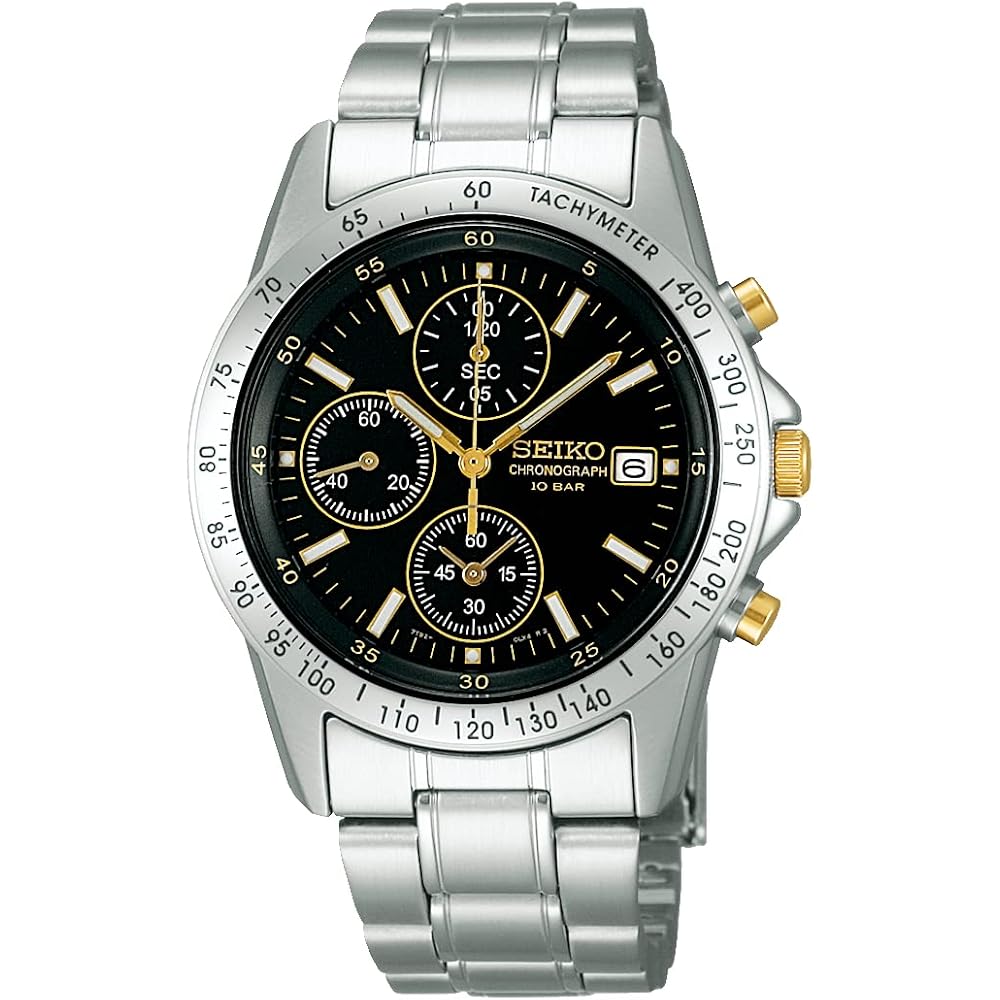 

[SEIKO SELECTION SBTQ043 Мужские часы на батарейке кварцевые с функцией хронографа и календарем даты...