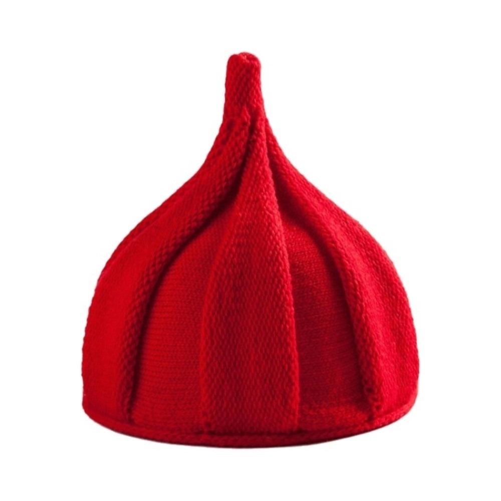 Korean Style Nipple Hat Twist Pullover Hat Simple Knitted Beanie Hat Women