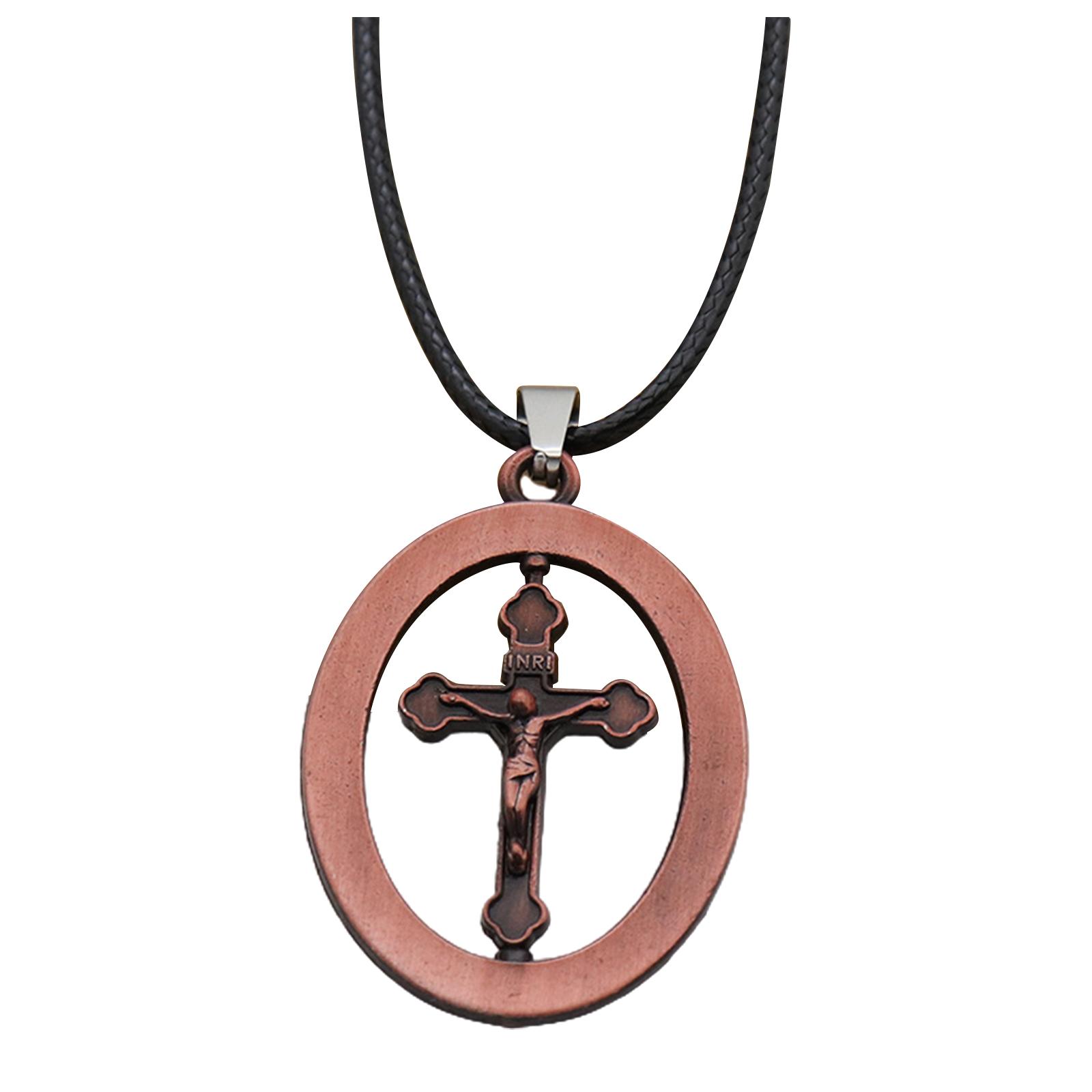Cross Keychain Keyring Christian Catholic Rosary Necklaces Car Bag Key Holder for Women Jewelry Purse Pendant Accessory