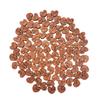 (100pcs/pack) Heart-shaped Wood Colour Buttons Handwork Sewing Scrapbook Clothing Crafts Accessories Home Decoration