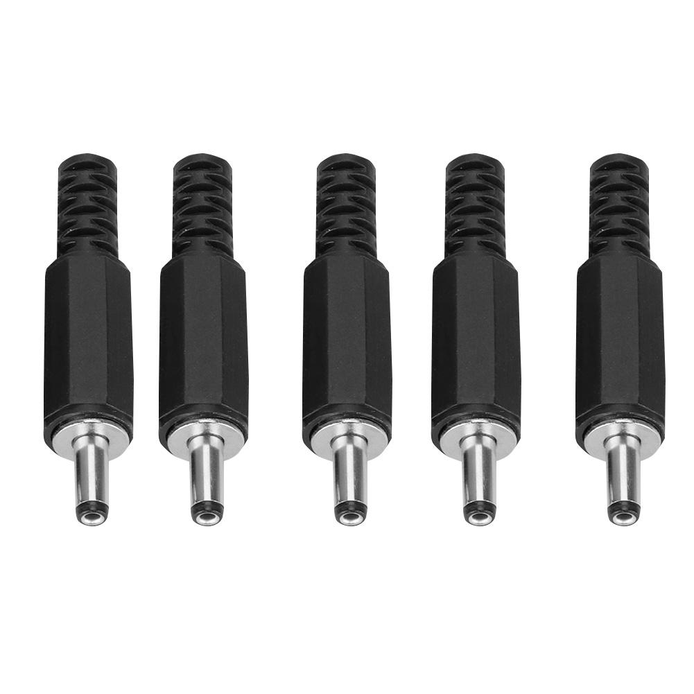 5pcs 1.3mm x 3.5mm Male DC Power Plug Jack Coaxial Connector Adapter