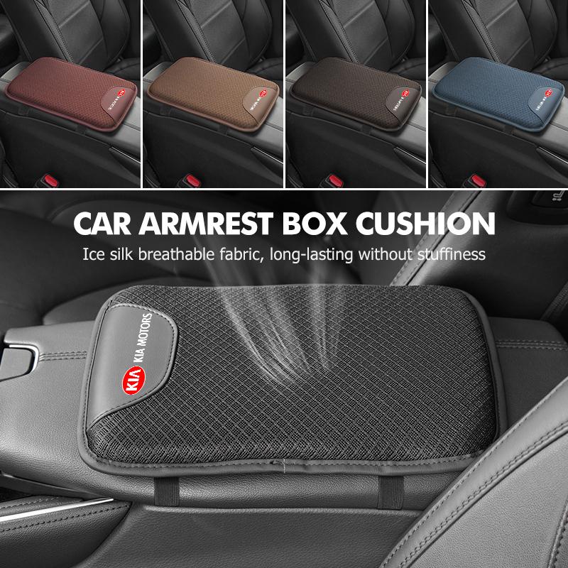 AANZ1 For KIA Ice Silk Car Armrest Box Center Console Arm Rest Protector Cover Height Increasing Pad Spectra Sedona Cadenza Proceed
