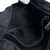 Prada Diagonally Hung Triangle Logo Shoulder Bag Nylon Black Unisex Used