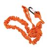 Kayak Paddle Rope Leash Elastic Lightweight Nylon Coiled Paddle Straps for Canoe Boat Surf Board Fishing Rod Orange