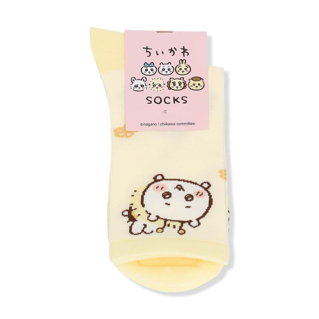 Chiikawa Hachiware Rabbit and Bee Print Mesh Crew Socks for Character Size Bee Mesh Women, Style, 22-24cm, 03197011, 41.