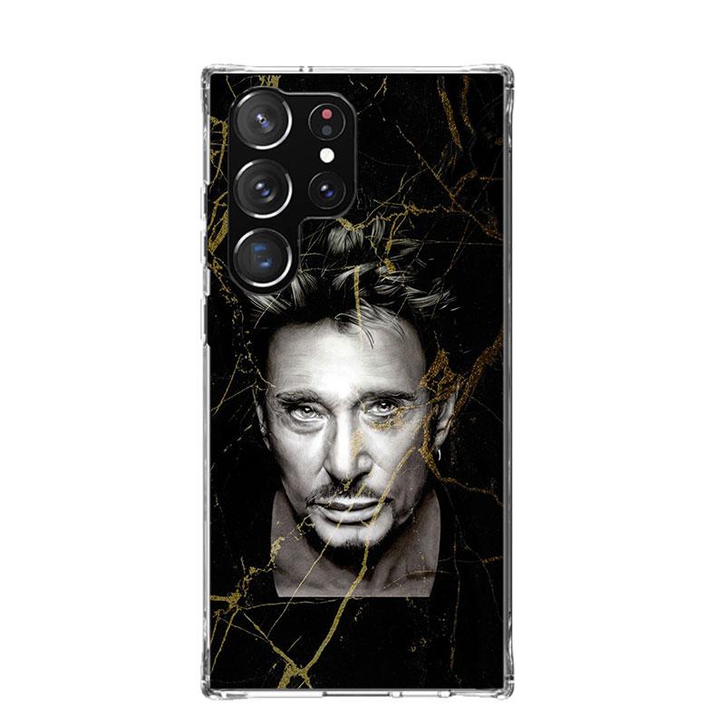 Johnny Hallyday Music Case Phone Cover for Samsung Galaxy S24 S25 Ultra S23 Plus S22 + S21 S20 FE S10 S25 Edge Trend Fundas Gala