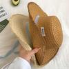 Women'S Wide-Brimmed Straw Hat Beach Sun Hat New Fashionable Sun Protection Floral Lace Bow Breathable Summer Hat