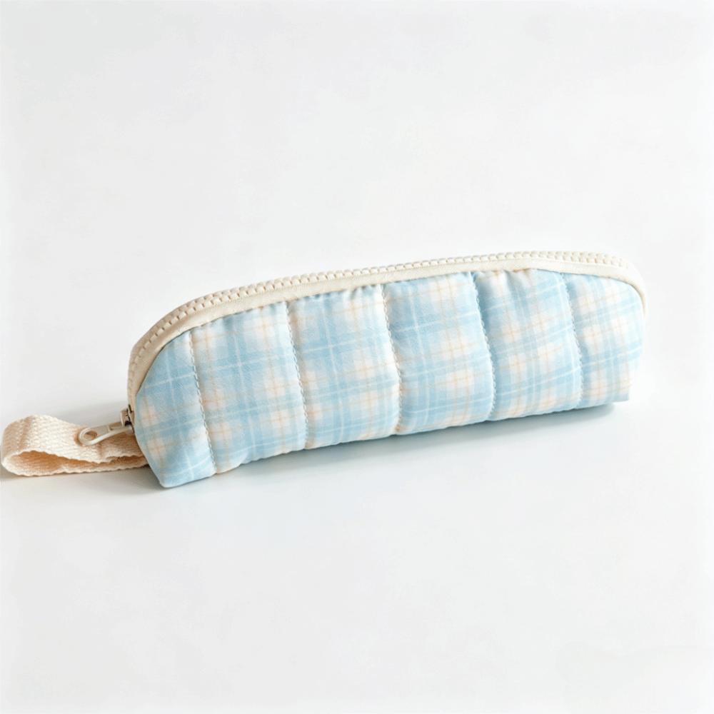 Multifunctional Pencil Case Lattice Stationery Bag Aesthetic Pencil Bag School