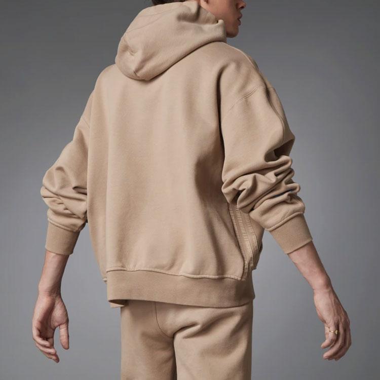 Adidas Originals Trefoil Logo Solid Hoodie Men Tops Brown H33452