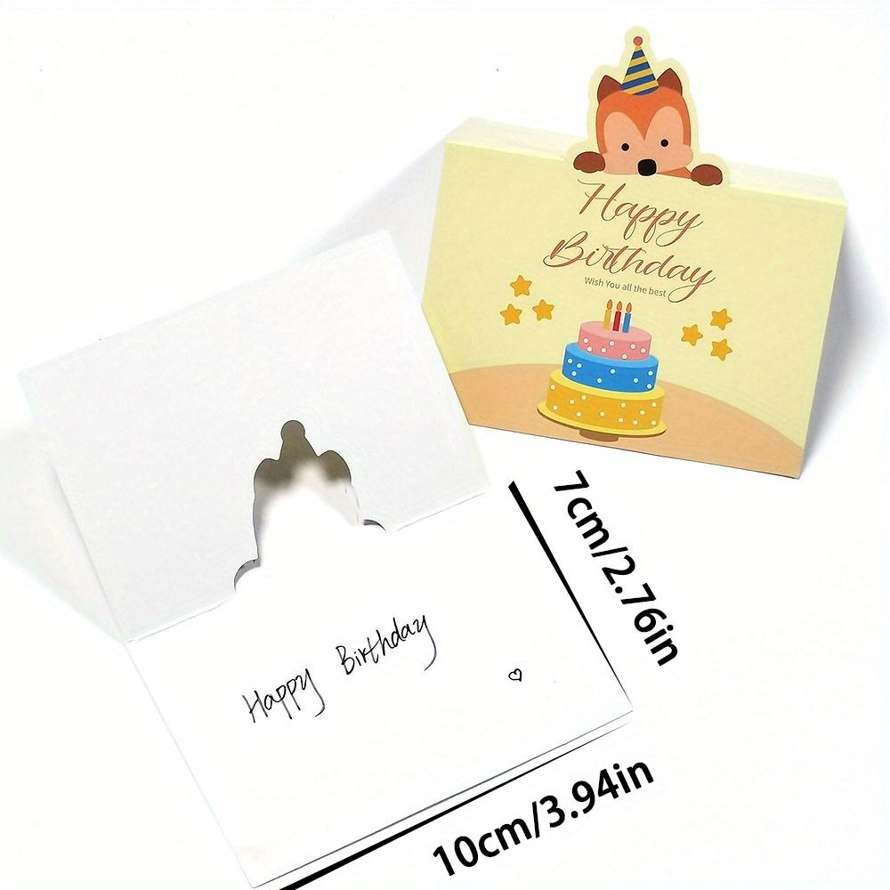50pcs Thank You Cards - Cute Cartoon Animal Birthday Dog Themed Folding Greetings For Celebrations & Appreciation