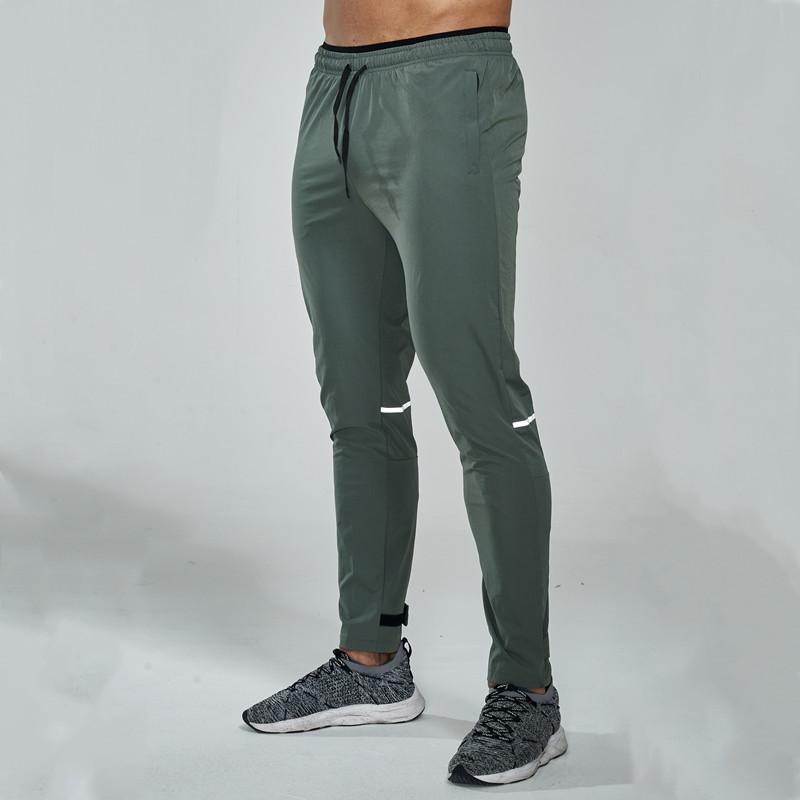 

Мужские модные простые серебристые светоотражающие брюки для бега со светящейся пластиной, мужские повседневные брюки, одежда для работы, брюки для отдыха XXXL зелёный
