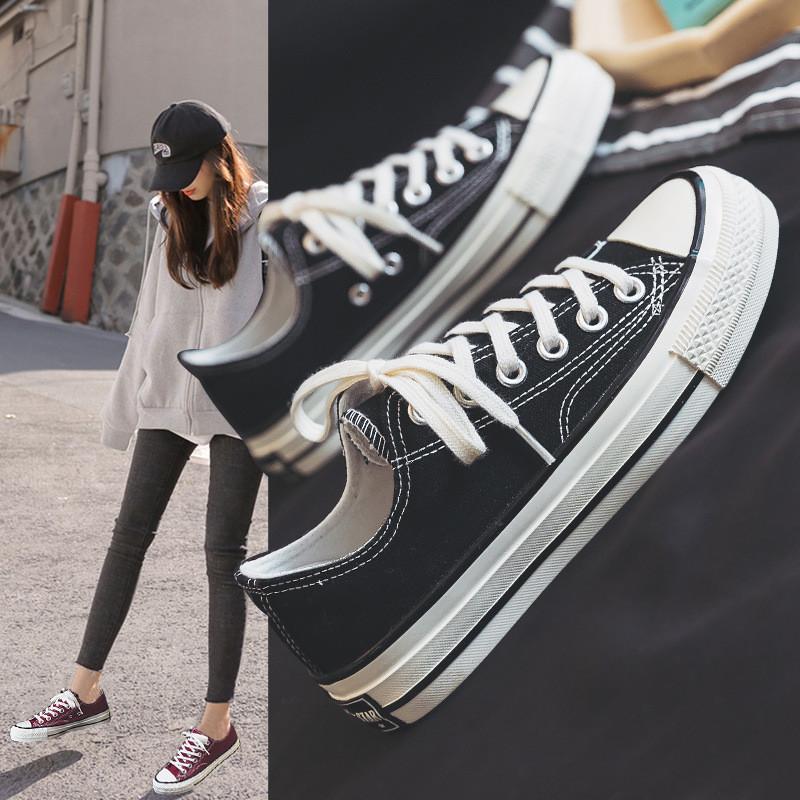 2025 Summer New Canvas Shoes Female Students 1970s High-top Lace-up Korean Version Sneakers Ing Trendy Versatile Board Shoes