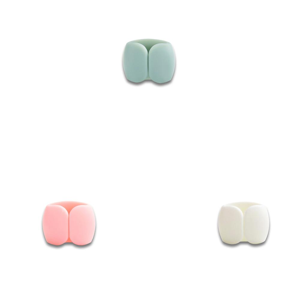 Cable Organizer Colorful Plastic Buckle Travel Wire Clip Compact Reusable Cable Winder Stylish Portable Charging Cord Management
