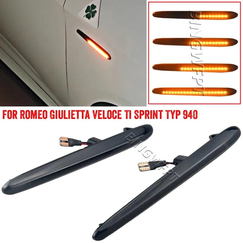 Turn Signal Blinker Lamps For Alfa Romeo Giulietta 940 Juliet Sprint Veloce 2010-2021 LED Dynamic Side Marker Lights Arrow
