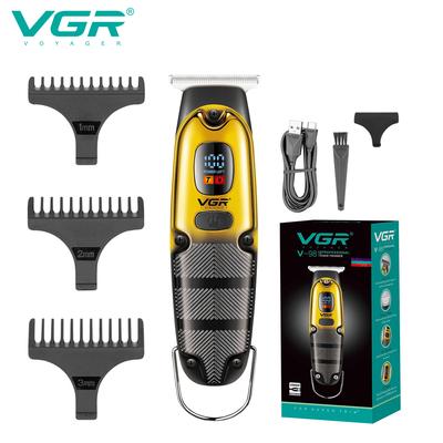 Portable Electric Hair Clipper USB Charging Professional Styling Trimmer with Intelligent Digital Display Clipper Carved Home Razor Shaver V-981