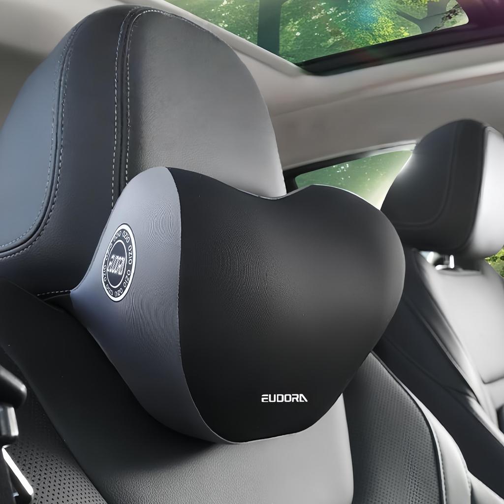 Car Headrest Relieves Neck Pain Headrest Seat Lumbar Cushion Removable Pillowcase Helps Relieve Fatigue Lumbar Support Cushion