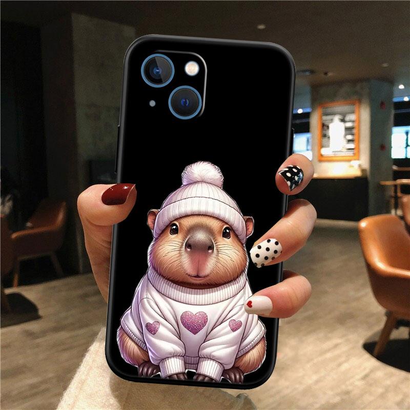 Cartoon  Capybara Cute Shell Phone Case for Samsung Galaxy Note 10 20 S23 S24 S25 Ultra FE Plus Edge Lite A02S A35 A07 A17