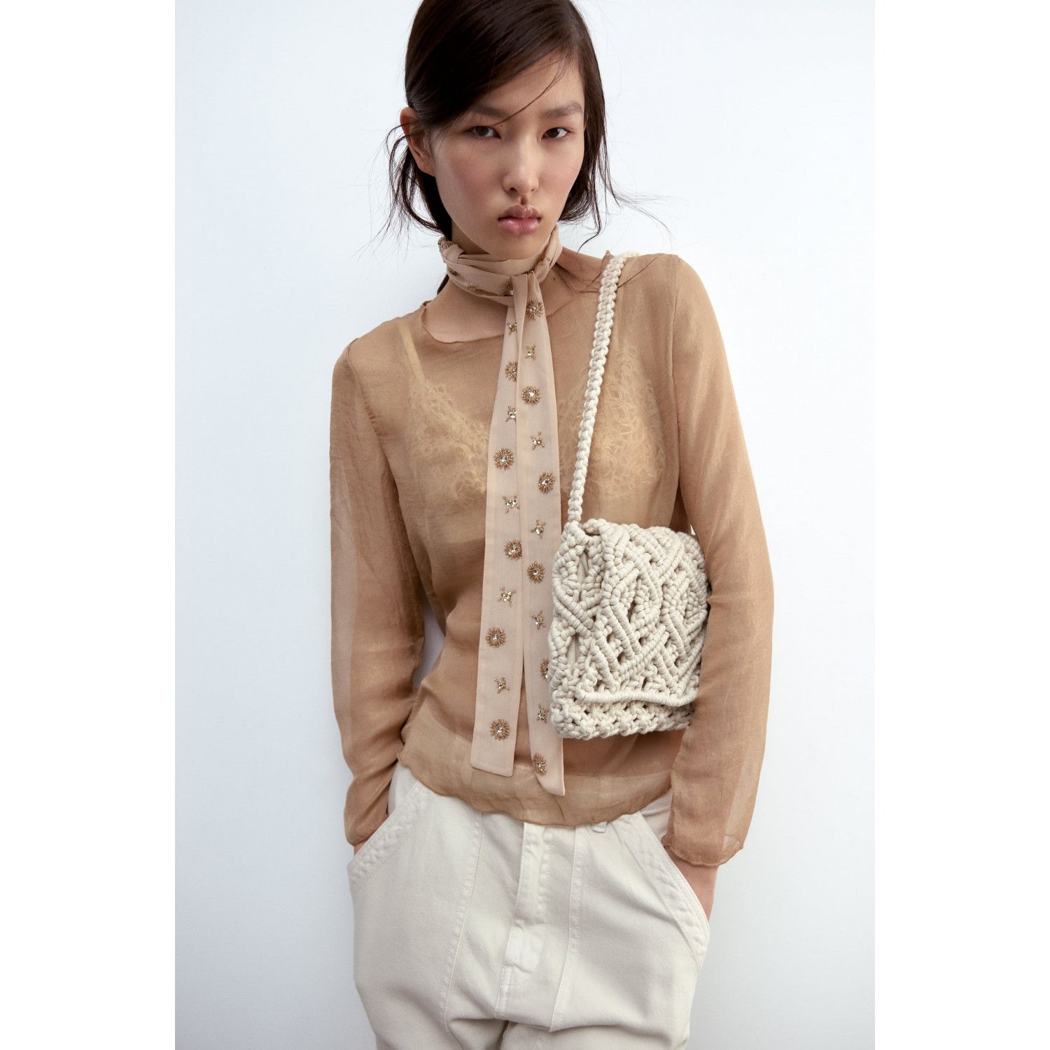 

MACRAME SHOULDER BAG