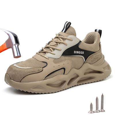 Leichte Arbeitssicherheitsschuhe für Herren und Damen, Schuhe mit Stahlkappe, unzerstörbare, pannensichere Sicherheitsstiefel, schützende Arbeits-Sneaker