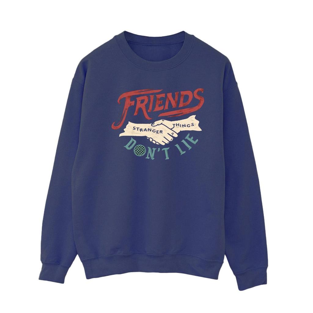 Netflix Womens/Ladies Stranger Things Friends Don´t Lie Hands Sweatshirt