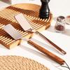 Long Handle Frying Spatula 304 Stainless Steel Cooking Turner Practical Cooking Shovel  Steak