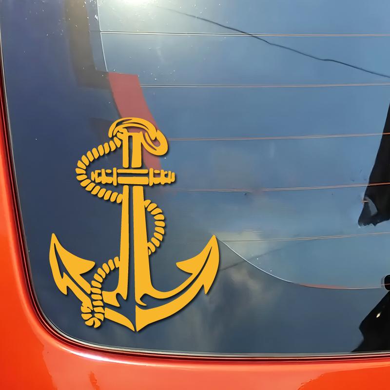 Fishing boat anchor Decals & Bumper creative&funny stickers for cartoon fans&lover,high quality for car trucks motorcycles