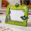 Indoor Festival Decorations Halloween Wooden Photo Frame, Double Layer Wood Tabletop Picture Holder, Pumpkin Ghost Bat Displays Creative Display Stand