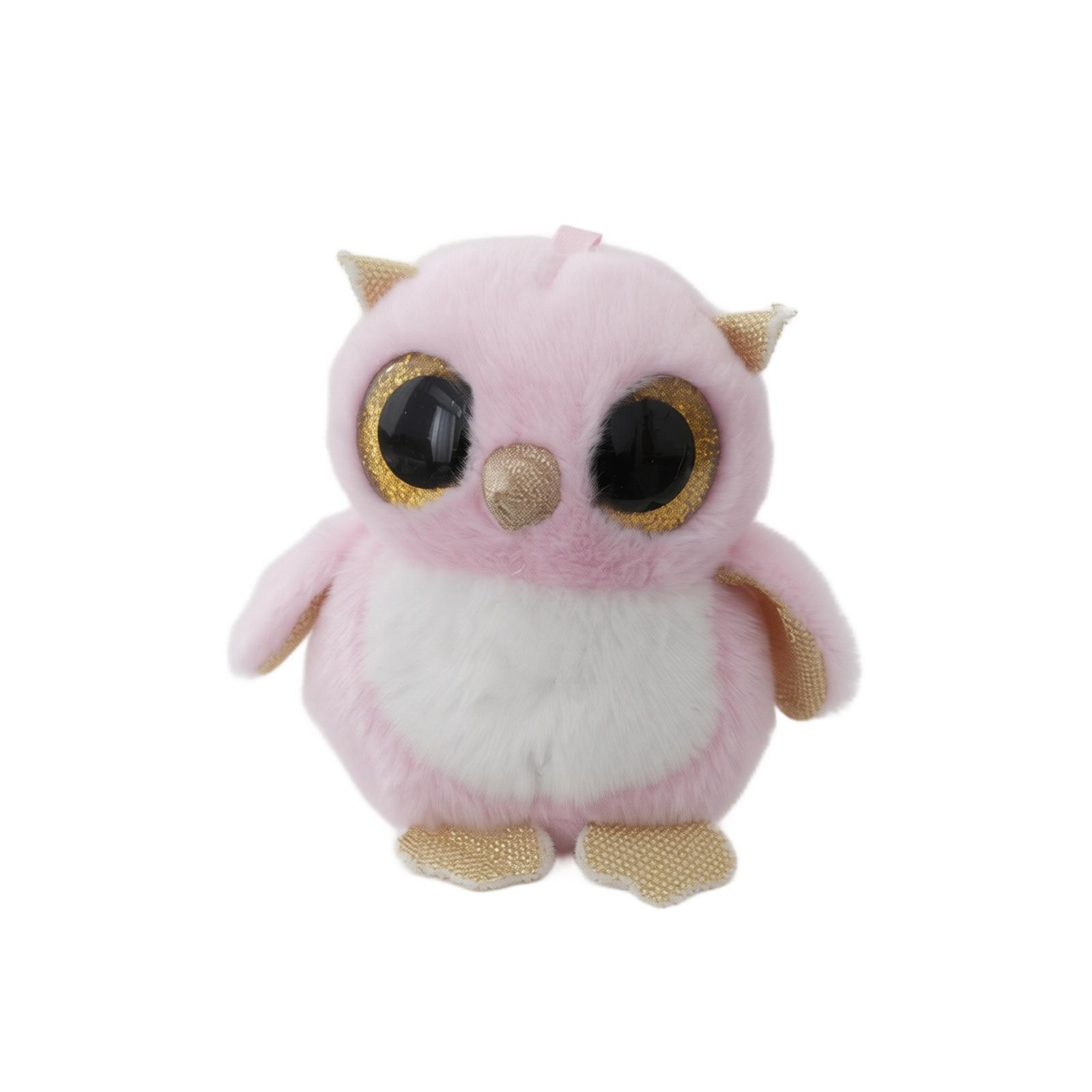 

Plush Stuffed Animal Backpack Accessory Soft Toy Cute Animal Doll Keychain Bag Charm for Kids Teens and Adults One Size рожевий