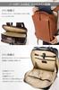 Leather Laboratory Men's Genuine Leather Business Backpack, Fits A4 Size, 15.6" Laptop, Natural Grain Leather, Large Capacity, Lightweight, Square