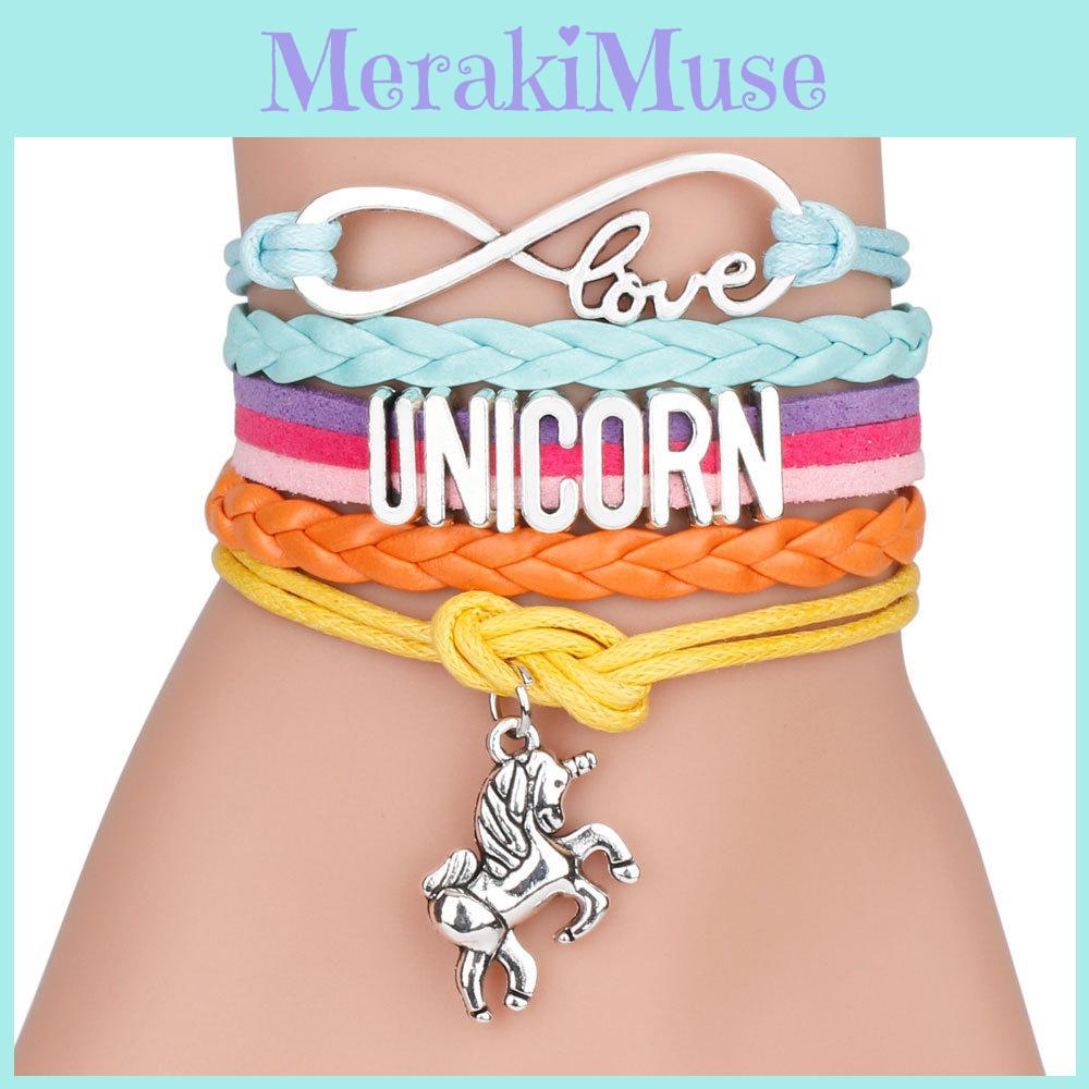 Stylish Rainbow Letter Bracelet Multiple Layers Fashionable Children's Jewelry