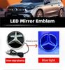 For Mercedes Benz For Mercedes Benz W205 W218 W207 W176 W212 Car Front Grill Logo Light Mirror Face LED Badge Emblem Luminous De