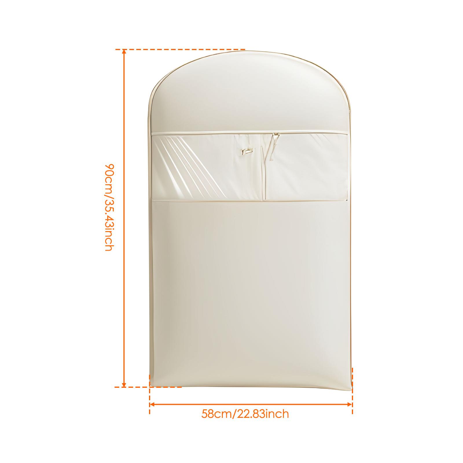Down Jacket Self Compression Dust Bag Garment Hanging Cover or Closet Hanging Organization Breathable Suit Bag Down