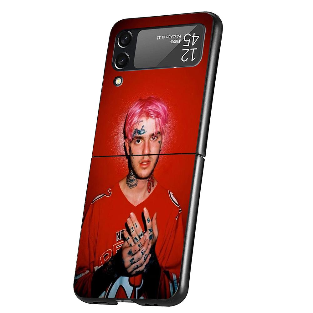Lil Peep Singer Case Phone Cover for Samsung Galaxy Z Flip 6 5 4 3 5G ZFlip6 ZFlip5 ZFlip4 ZFlip3 Black Hard Trend Fundas