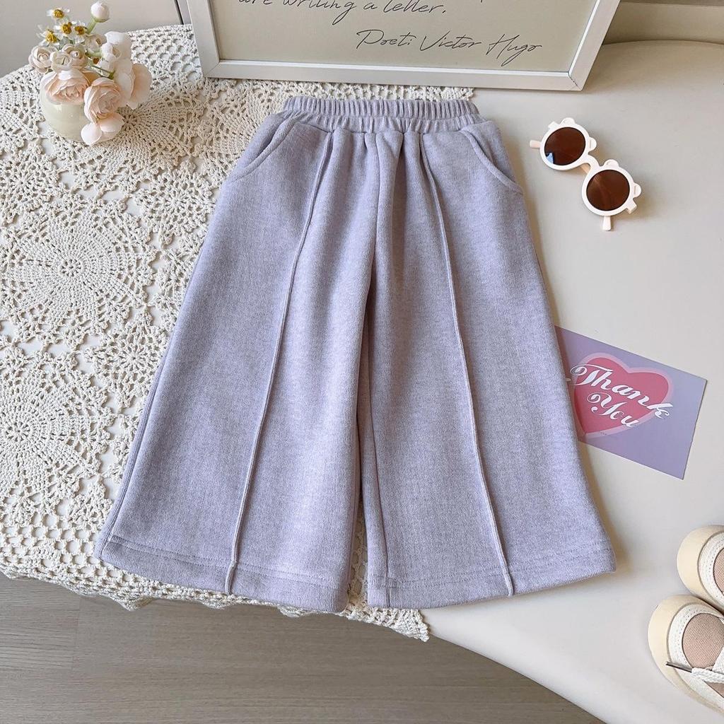 New Winter Girls' Casual Three-Piece Set: Hooded Vest, Sweatshirt, and Long Pants (AWB107)