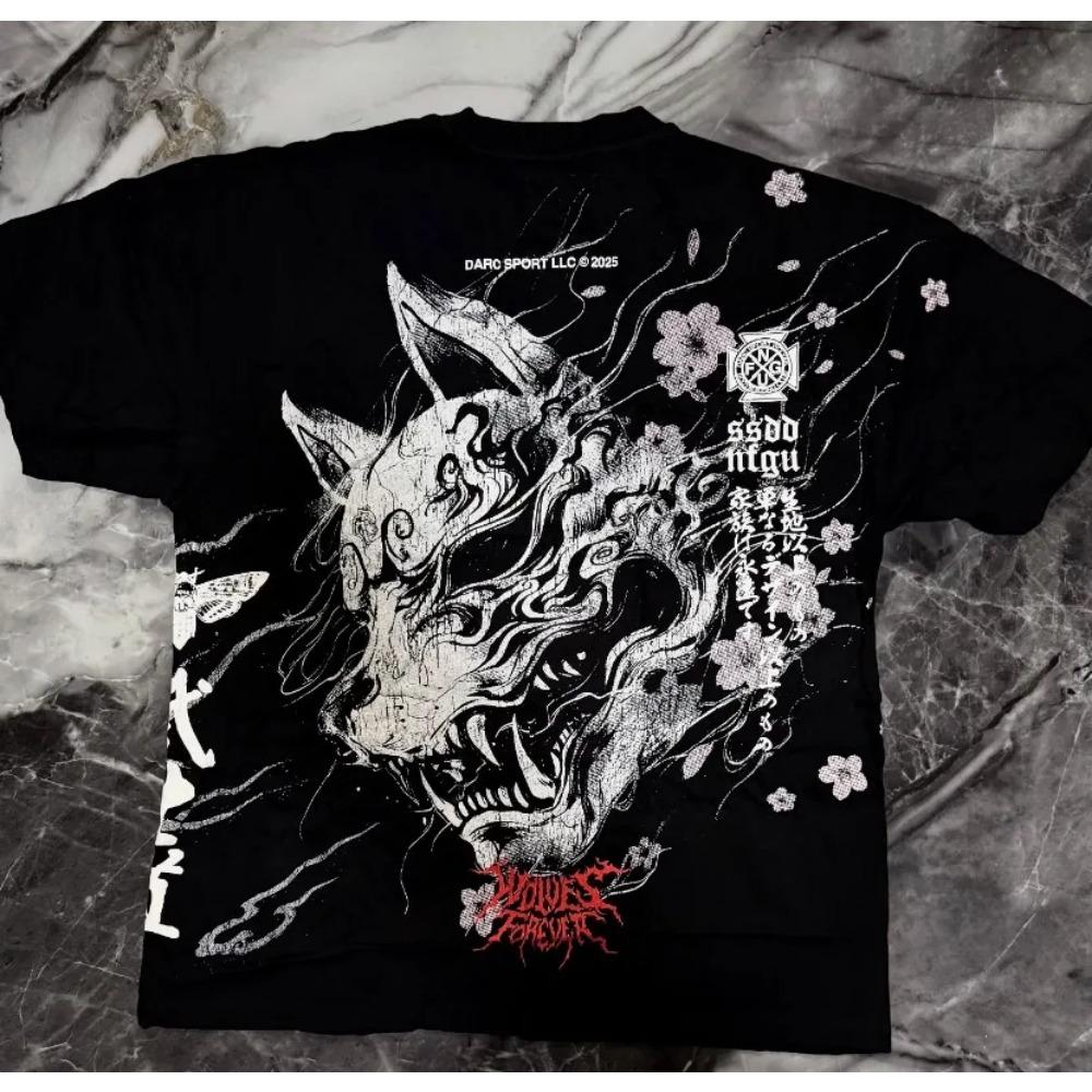 Harajuku Gothic T-shirt Streetwear Men Fashionable T-shirt Outdoor Casual Plus Size Tees Top Women Clothing