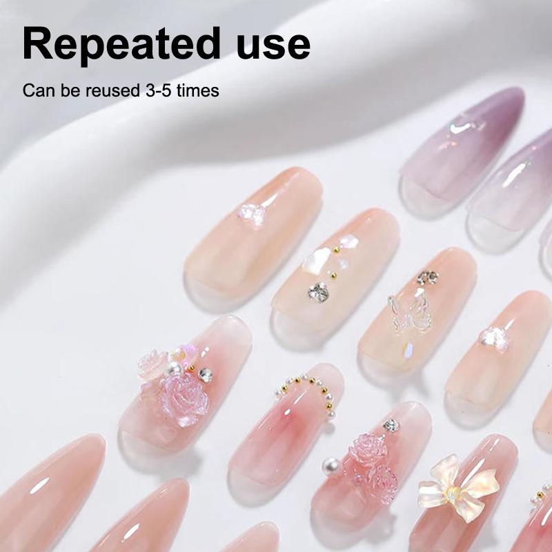 100Pcs/Box Xs/S/M Fake Nails No Polishing No Trace Press On Nails Clear Artificial Thin Nail Tips For Nail Extension Home Diy