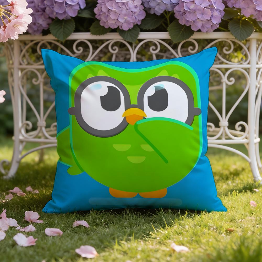 

APP D-Duolingo Cushion Cover Home & Car Dual-Scene Pillow Cover: Reversible for Premium Comfort 30cmx30cm