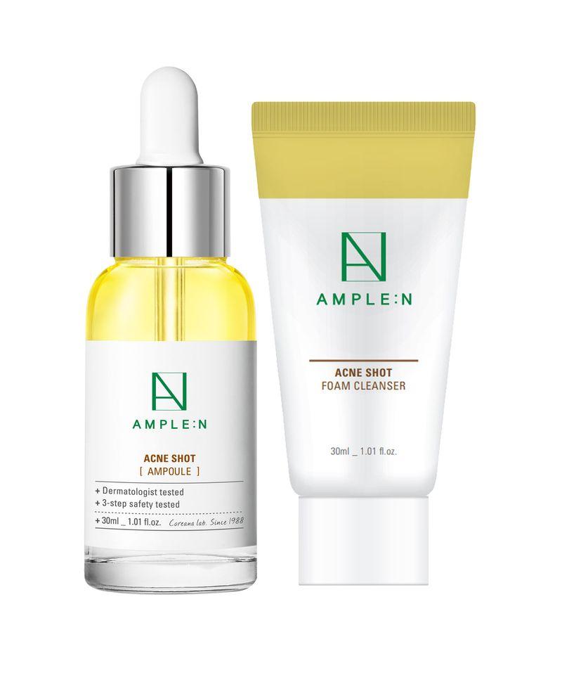 Acne Shot Trouble Ampoule 30ml + Acne Shot Cleansing Foam 30ml