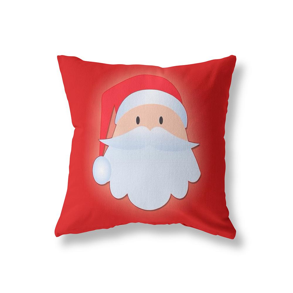 Red Christmas Decoration Pillowcase Bedroom Living Room Sofa Car Decoration Pillowcase Home Decor Printed Cushion Cover