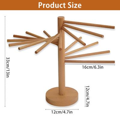 New Pasta Drying Rack Wooden Spaghetti Dryer Stand Noodles Drying Holder Hanging Racks Cooking Pasta Tools Kitchen Gadgets