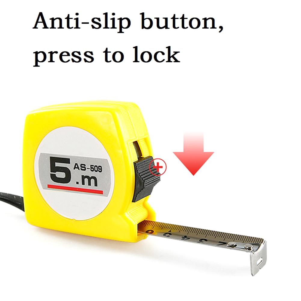 ABS+Stainless Steel Tape Measure Portable Red Yellow 1 Pcs