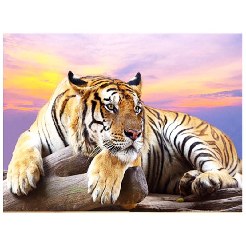 

5D Алмазная картина, вышивка крестом, животное, полное изображение, художественные бусины, домашний декор, круглый