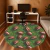 1pc football field Round Chair mat Area Rug - Non-Slip, Floor Mat for Office, Bedroom, and Indoor Decor c1118021