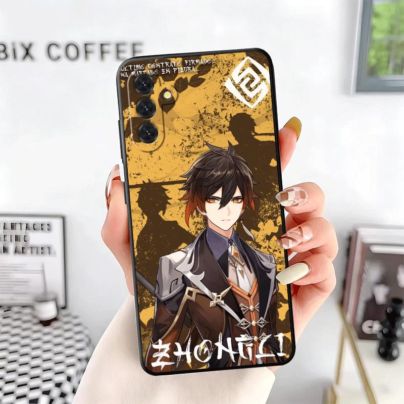 Genshin Impact Zhongli Soft Phone Case for Samsung A17 A37 A57 A16 A26 A36 A56 A15 A25 A35 A55 A14 A24 A34 A54 A13 A23 A33 A53 A