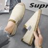 Pánské letní plátěné slip-on boty z lnu - Ležérní lehký rybářský styl