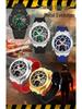 Sanda Trendy Multifunctional Waterproof Student Wristwatch with World Time Display